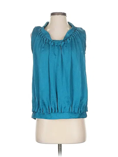 Pre-owned Club Monaco Sleeveless Blouse In Blue