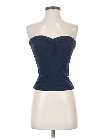Pre-owned Club Monaco Sleeveless Blouse In Blue