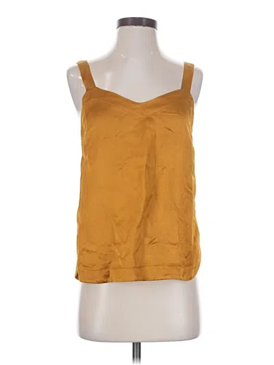 Pre-owned Club Monaco Sleeveless Blouse In Gold
