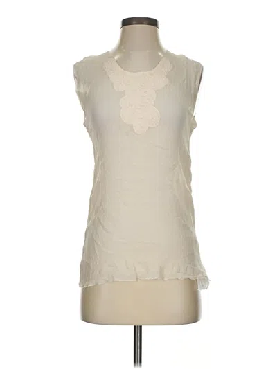 Pre-owned Club Monaco Sleeveless Blouse In Ivory