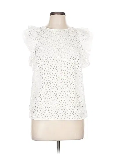 Pre-owned Club Monaco Sleeveless Blouse In White