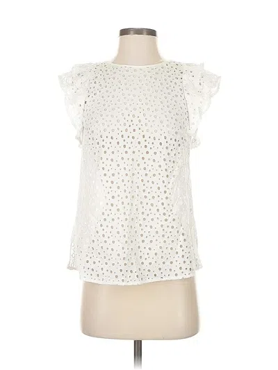 Pre-owned Club Monaco Sleeveless Blouse In White