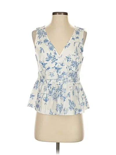 Pre-owned Club Monaco Sleeveless Blouse In White