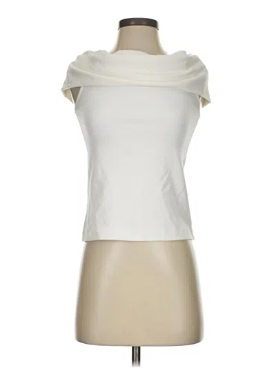 Pre-owned Club Monaco Sleeveless Blouse In White