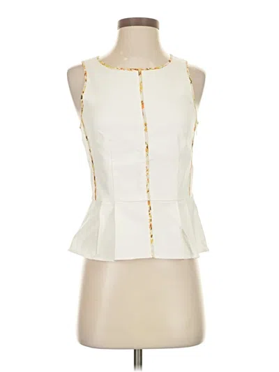 Pre-owned Club Monaco Sleeveless Blouse In White