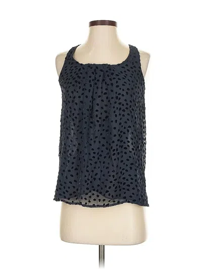 Pre-owned Club Monaco Sleeveless Silk Top Blue Halter Neckline Tops
