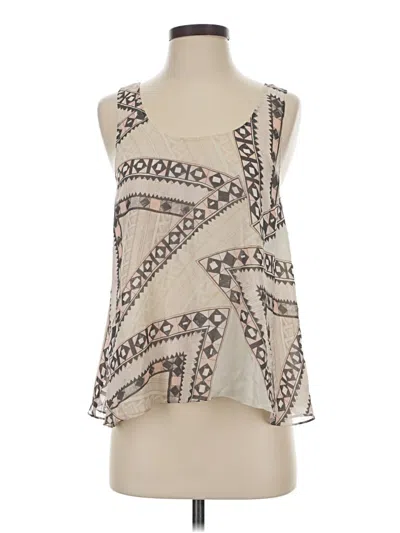 Pre-owned Club Monaco Sleeveless Silk Top Ivory Halter Neckline Tops In White