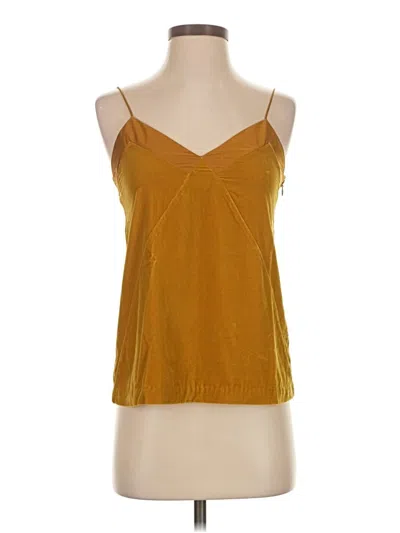 Club Monaco Sleeveless Top Gold Halter Neckline Tops