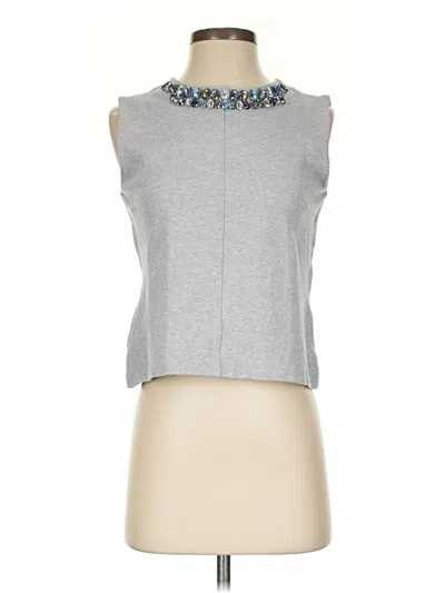 Pre-owned Club Monaco Sleeveless Top Gray Halter Neckline Tops