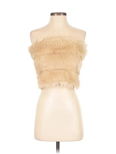 Pre-owned Club Monaco Sleeveless Top Ivory Strapless Neckline Tops In White