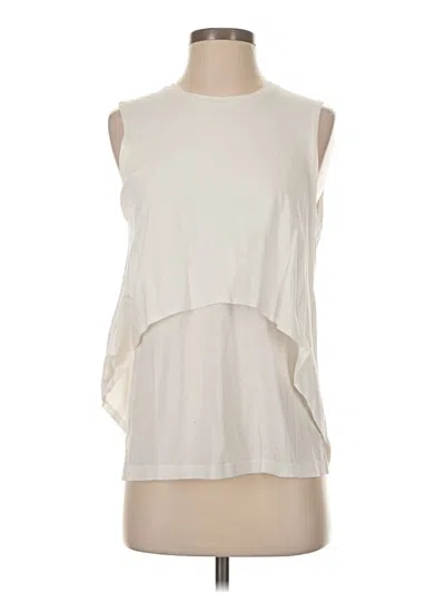 Pre-owned Club Monaco Sleeveless T-shirt In Ivory