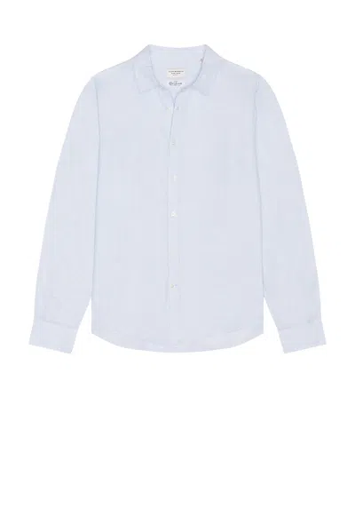 Club Monaco Slim Italian Linen Stripe Shirt
