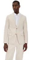 Club Monaco Stretch Linen Suit Jacket Flax