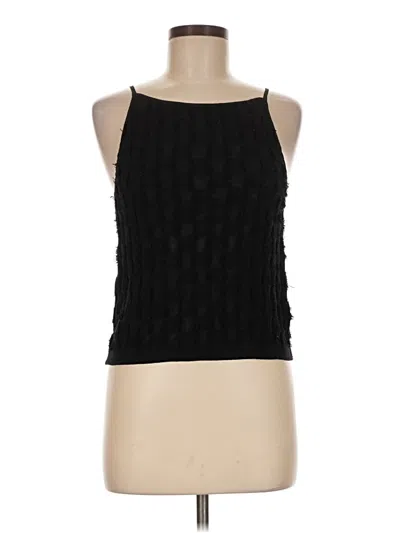 Pre-owned Club Monaco Tank Top Black Halter Neckline Tops
