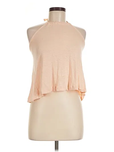 Pre-owned Club Monaco Tank Top Tan Halter Neckline Tops