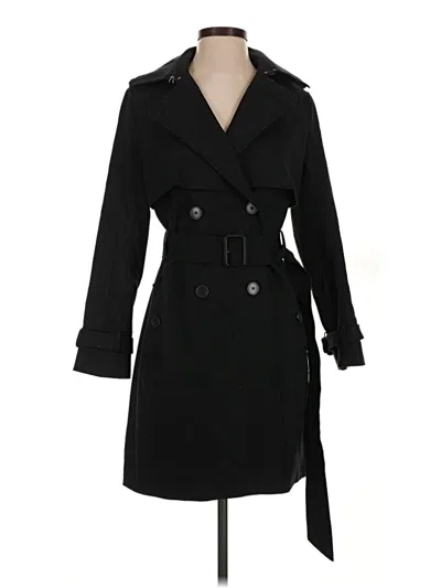 Pre-owned Club Monaco Trenchcoat In Black