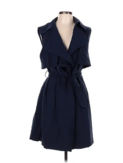Pre-owned Club Monaco Trenchcoat In Blue