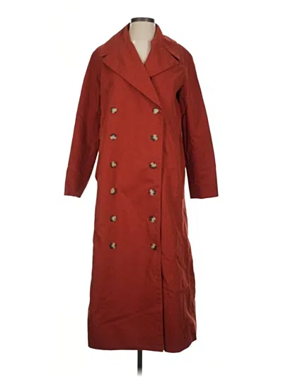 Pre-owned Club Monaco Trenchcoat In Red
