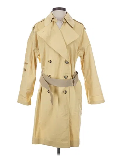 Pre-owned Club Monaco Trenchcoat In Yellow