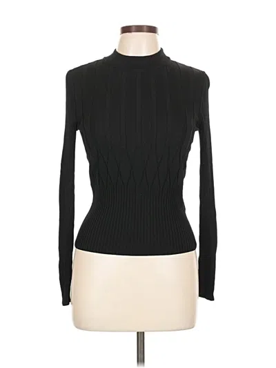 Pre-owned Club Monaco Turtleneck Sweater In Black