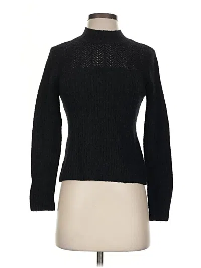 Pre-owned Club Monaco Turtleneck Sweater In Black