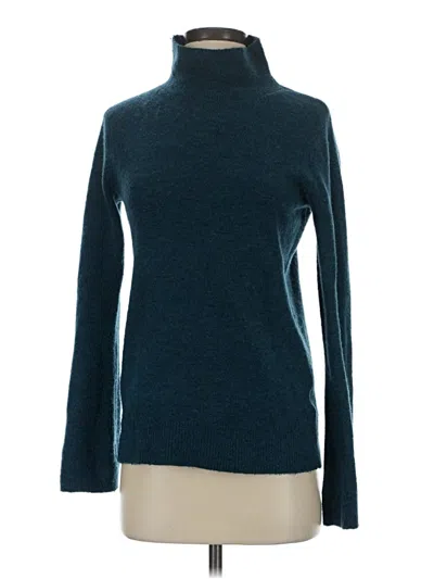 Pre-owned Club Monaco Turtleneck Sweater In Blue