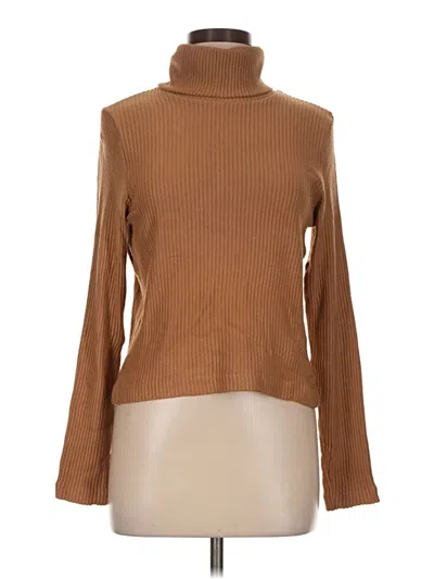 Pre-owned Club Monaco Turtleneck Sweater In Brown