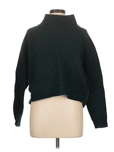 Pre-owned Club Monaco Turtleneck Sweater In Green