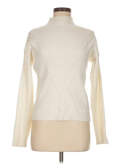 Pre-owned Club Monaco Turtleneck Sweater In Ivory