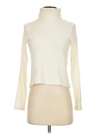 Pre-owned Club Monaco Turtleneck Sweater In Ivory
