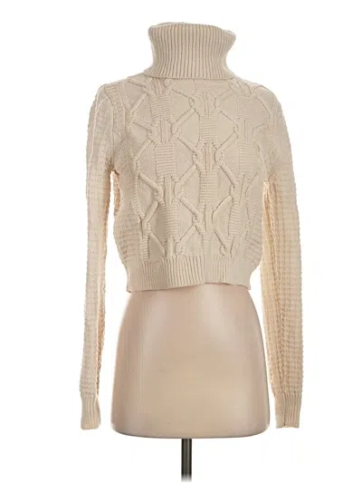 Pre-owned Club Monaco Turtleneck Sweater In Ivory