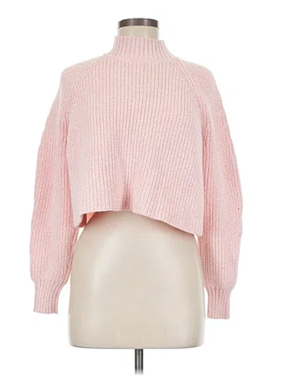Pre-owned Club Monaco Turtleneck Sweater In Pink
