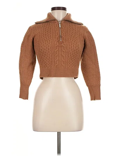 Pre-owned Club Monaco Turtleneck Sweater In Tan