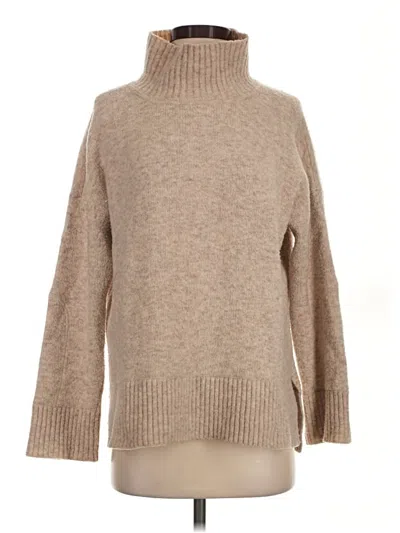 Pre-owned Club Monaco Turtleneck Sweater In Tan
