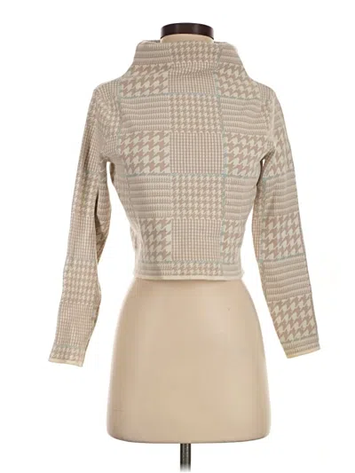 Pre-owned Club Monaco Turtleneck Sweater In Tan
