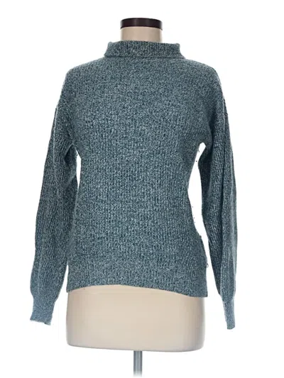 Pre-owned Club Monaco Turtleneck Sweater In Teal