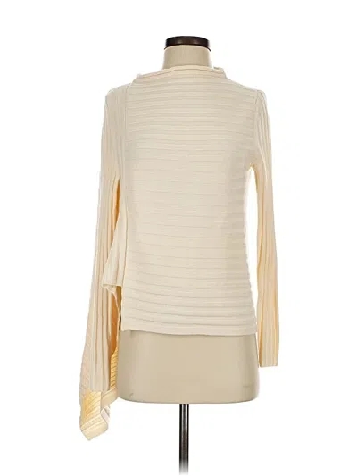 Pre-owned Club Monaco Turtleneck Sweater In White