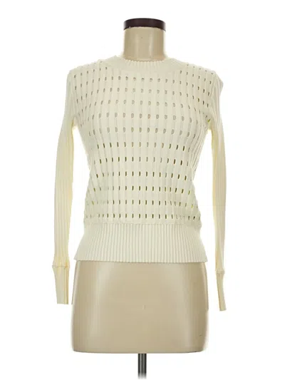 Pre-owned Club Monaco Turtleneck Sweater In White