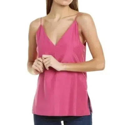 Club Monaco V Neck Cami Top In Pink