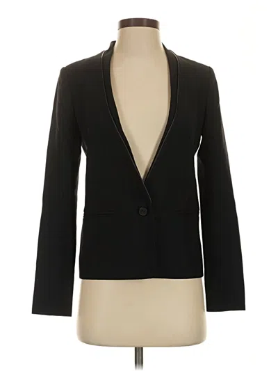 Pre-owned Club Monaco Wool Blazer Jacket In Black