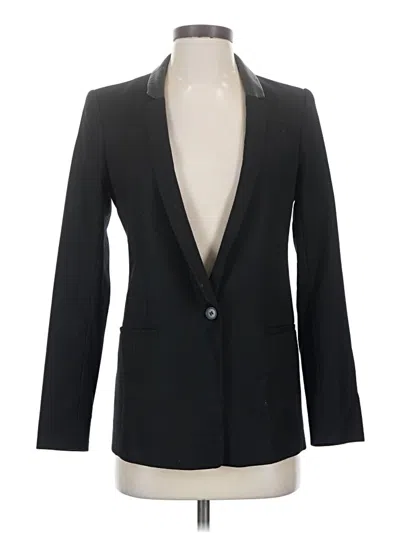 Pre-owned Club Monaco Wool Blazer Jacket In Black