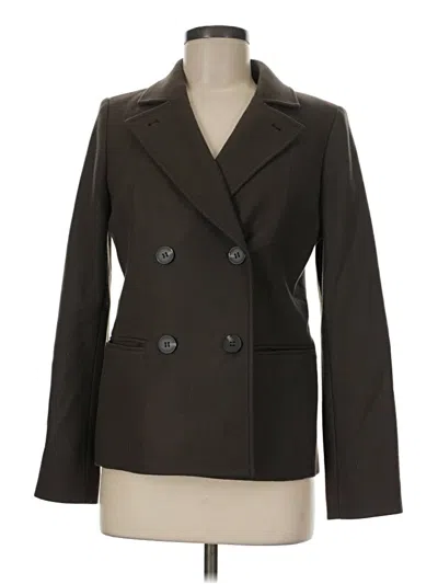 Pre-owned Club Monaco Wool Blazer Jacket In Brown