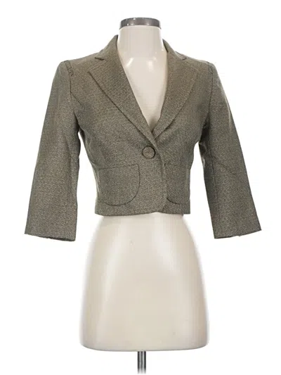 Pre-owned Club Monaco Wool Blazer Jacket In Gray