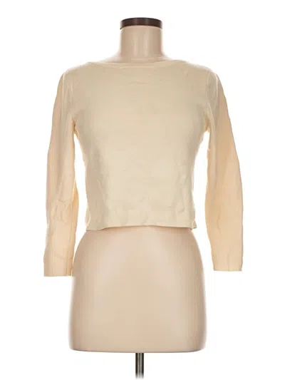 Pre-owned Club Monaco Wool Cardigan Sweater In Brown