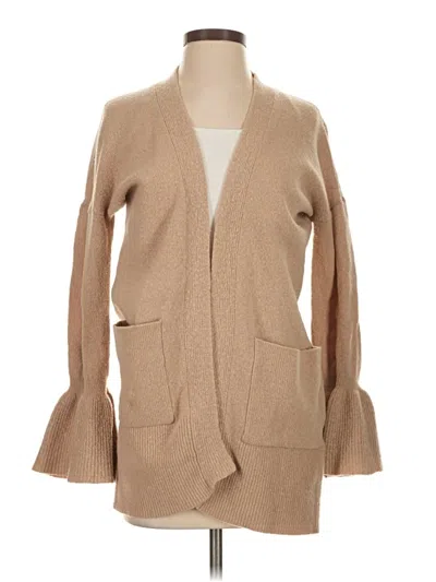 Pre-owned Club Monaco Wool Cardigan Sweater In Brown