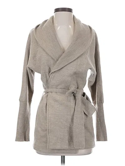 Pre-owned Club Monaco Wool Cardigan Sweater In Gray