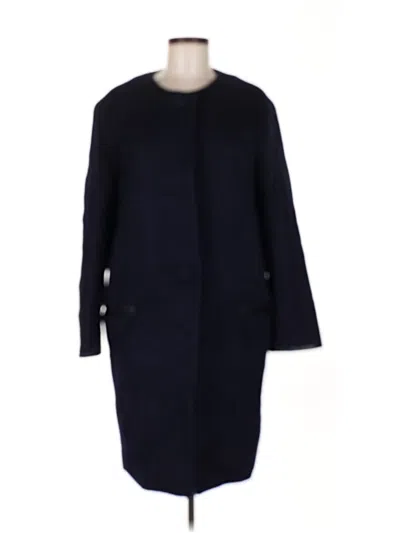 Pre-owned Club Monaco Wool Coat In Blue