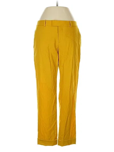 Pre-owned Club Monaco Wool Pants In Yellow