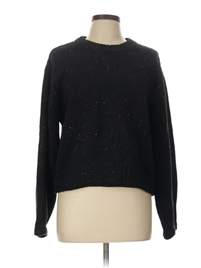 Pre-owned Club Monaco Wool Pullover Sweater In Black