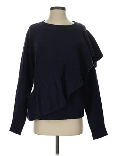 Pre-owned Club Monaco Wool Pullover Sweater In Blue